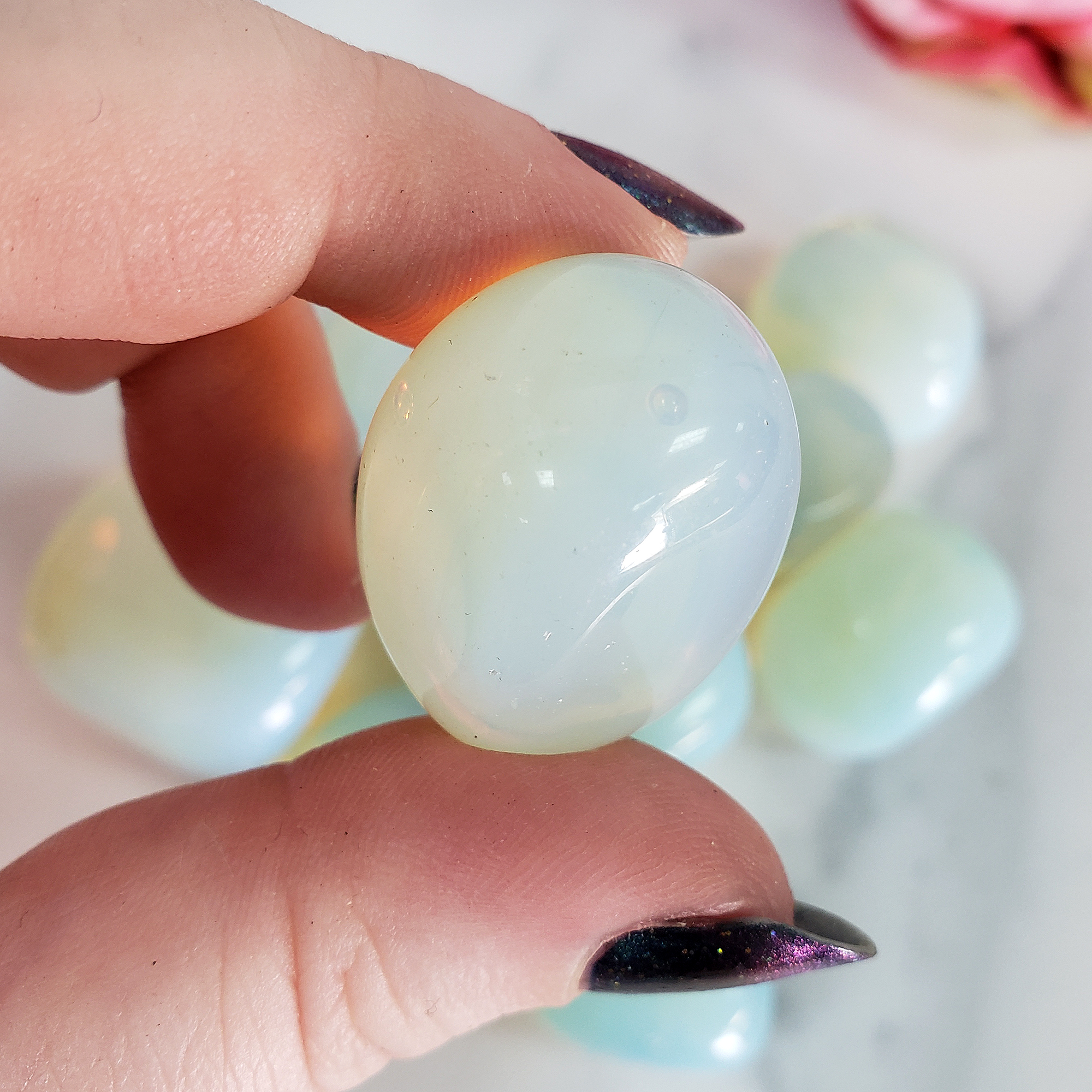 Opalite Crystal Manmade Gemstone Tumbled Stone - 3