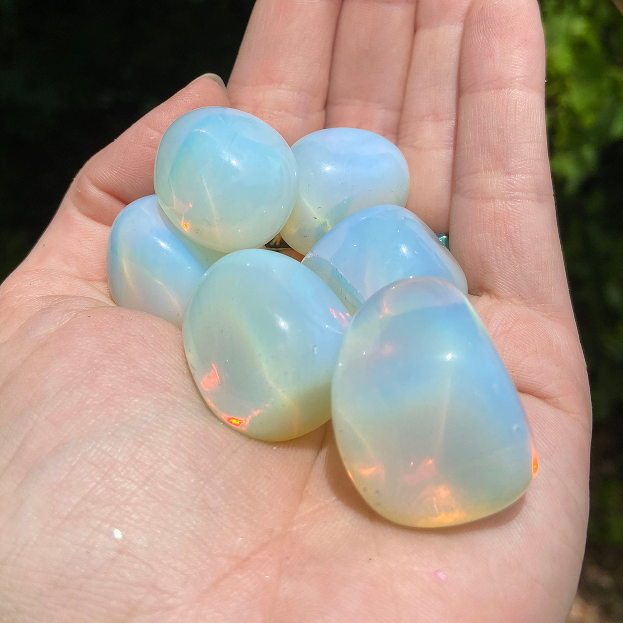 Opalite Crystal Manmade Gemstone Tumbled Stone - 4