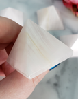 Pearl Pink Calcite Natural Gemstone Crystal Pyramid | 30-35mm - 1