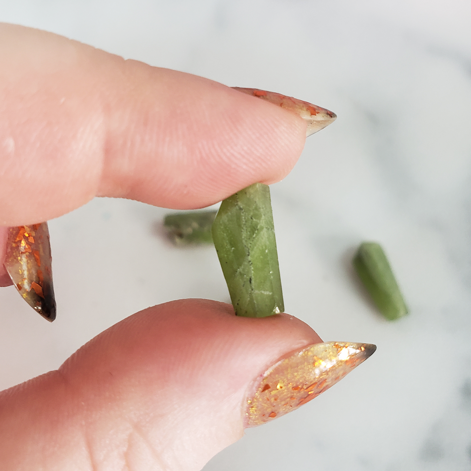 Peridot Stone Crystal Point Natural Gemstone | MINI - 3