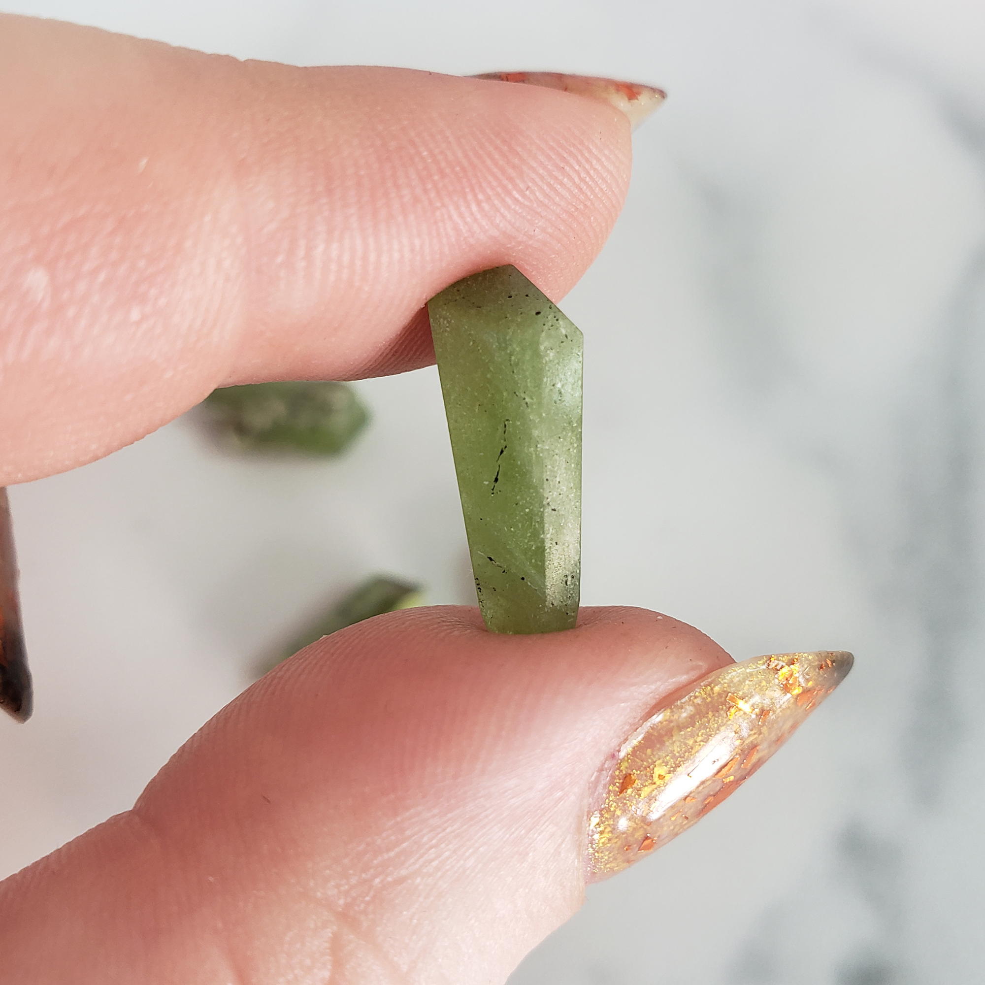 Peridot Stone Crystal Point Natural Gemstone | MINI - 4