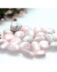 Pink Mangano Calcite Mineral Natural Crystal Tumbled Stone - 2