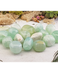 Pistachio Green Calcite Crystal Natural Gemstone Tumbled Stone - 5