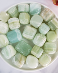 Pistachio Green Calcite Crystal Natural Gemstone Tumbled Stone - 2