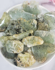 Prehnite Crystal Slice Natural Gemstone Lapidary Stone Slab | Multiple Sizes