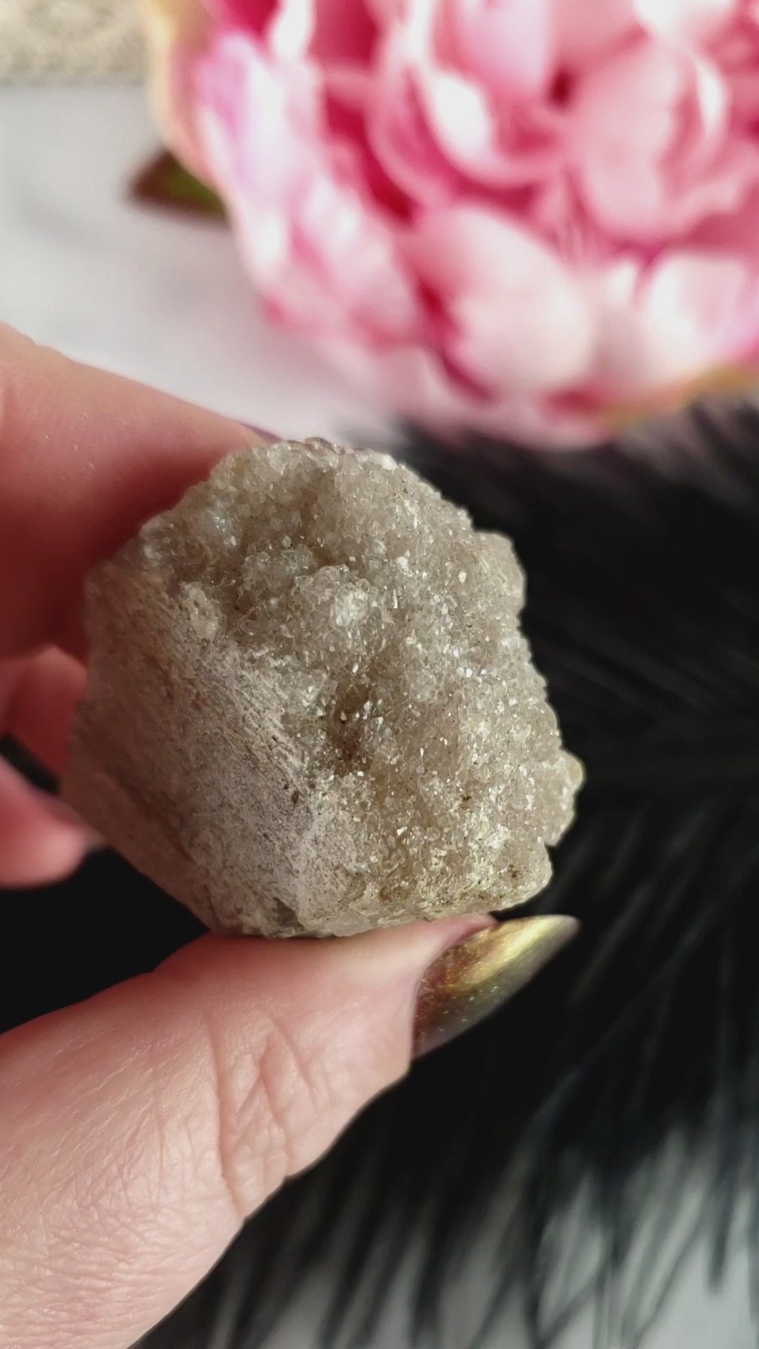 Unique Pale Druzy Amethyst Crystal Cluster Natural Gemstone | Orlais - 2