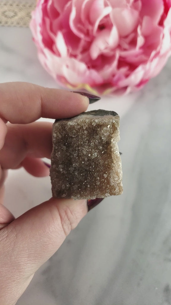 Unique Druzy Pink Amethyst Crystal Cluster Natural Gemstone | Sophia - 2