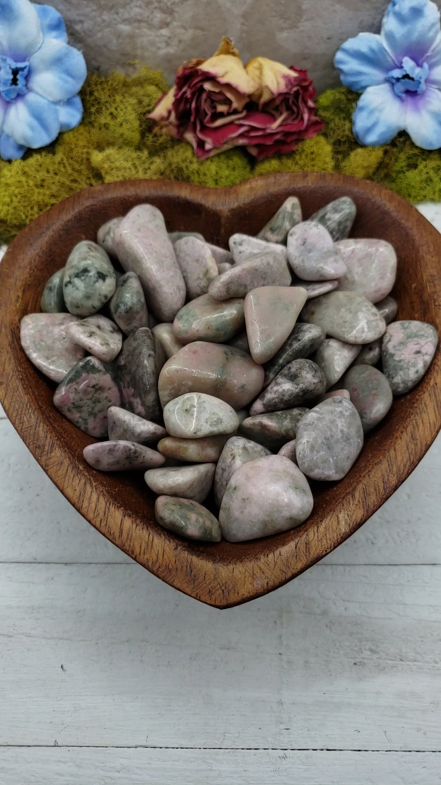 Pink Thulite Tumbled Gemstone - Single Stone