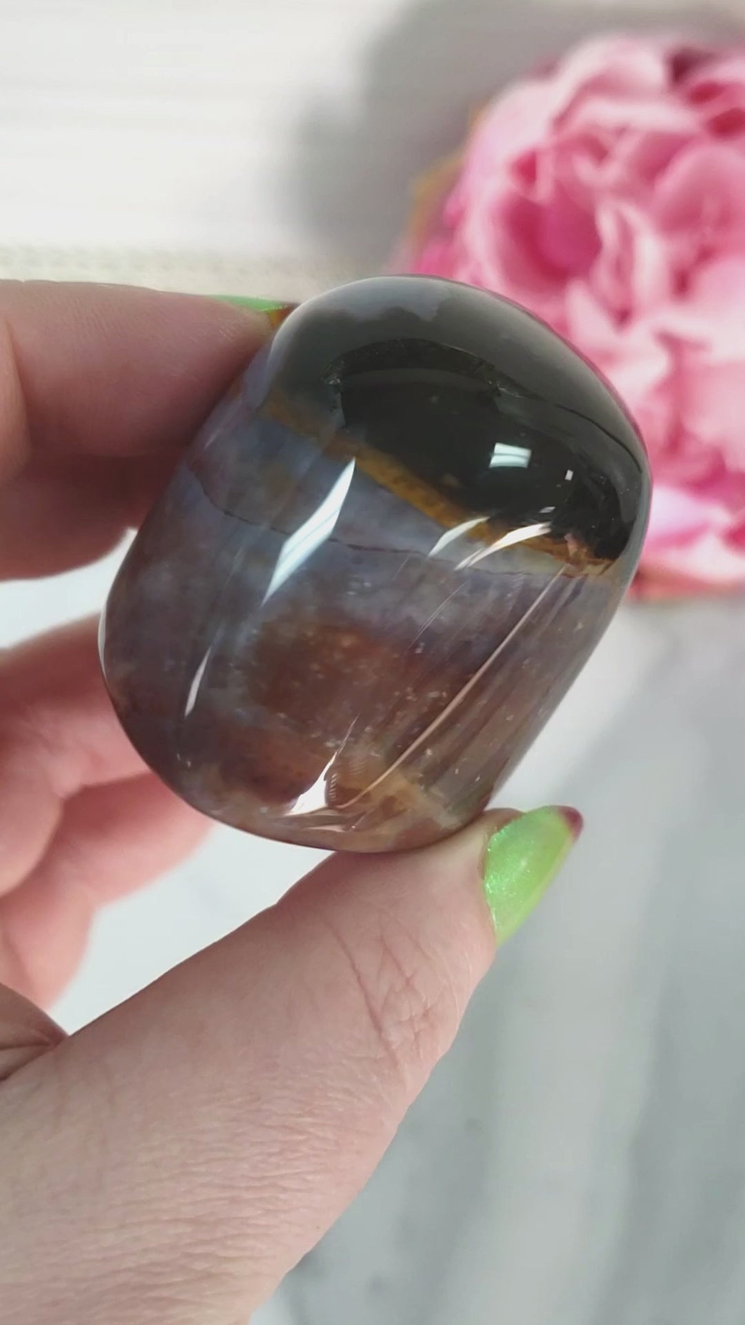 Unique Large Eye Agate Crystal Natural Gemstone | Vigilance - Video