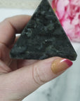Unique Larvikite Stone Natural Crystal Pyramid | 2 Inch Base | Erudition - 4