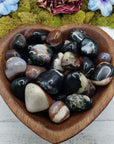 Black Sardonyx Stone Natural Crystal Tumbled Stone - 3