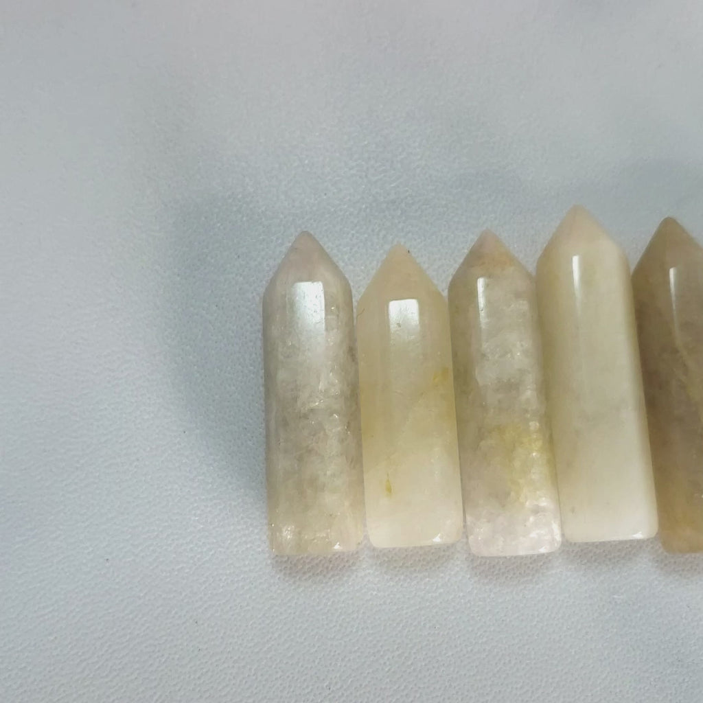 Included Quartz Crystal Natural Gemstone Tower Point | MINI - video