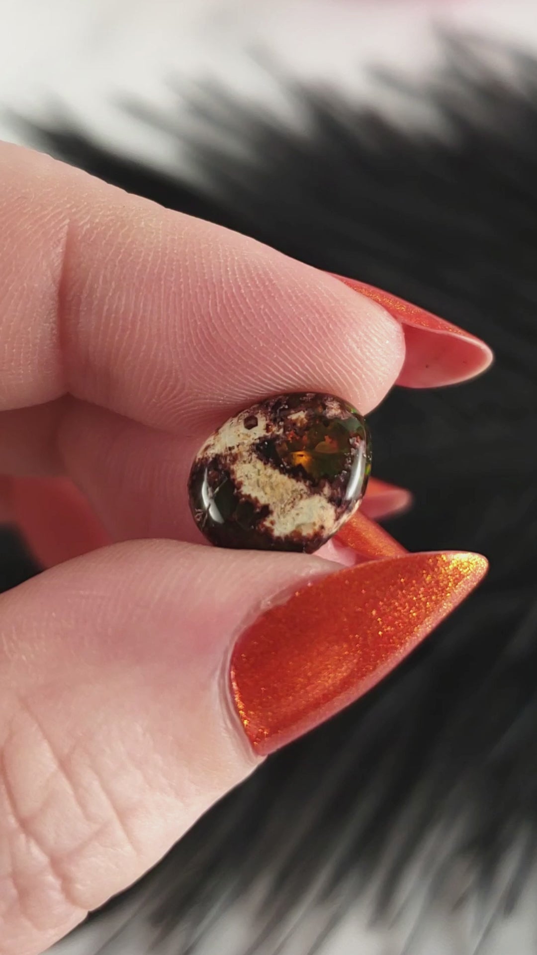 Unique Cantera Opal Stone Crystal Oval Gemstone Natural Gemstone Cabochon | 3.2 Carats - B