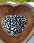 Hematite Stone Tumbled Pebble Crystal Chips By the Ounce - 4