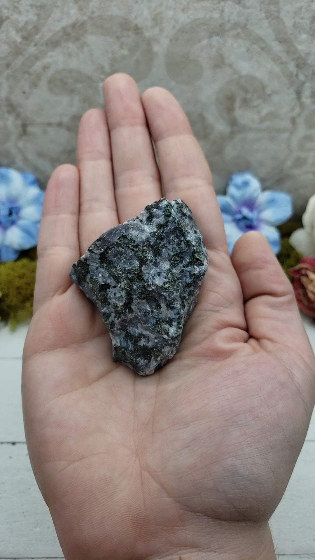 video of Merlinite Stone in hand