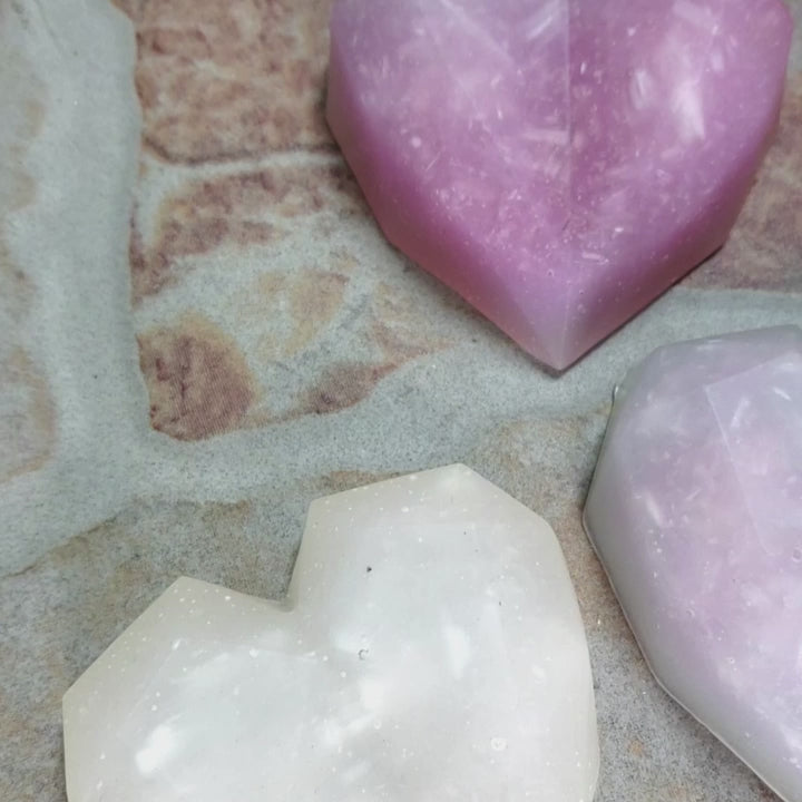 Rainbow Resin Heart - Handmade Valentine's Day Gift - Video