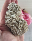 Unique Desert Rose Selenite Crystal Cluster Heat Treated Rough Mineral Formation | Wreath - 4