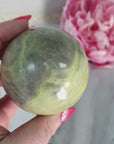 Unique Infinite Serpentine Crystal Sphere Natural Gemstone Orb | 60mm | Affinity - 2