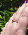 Citrine Crystal Faceted Gemstone Sterling Silver Ring - Indrani - Video