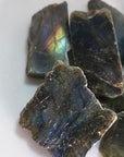 Flashy Labradorite Natural Crystal Rough Slice Slab - Multiple Sizes! - Video