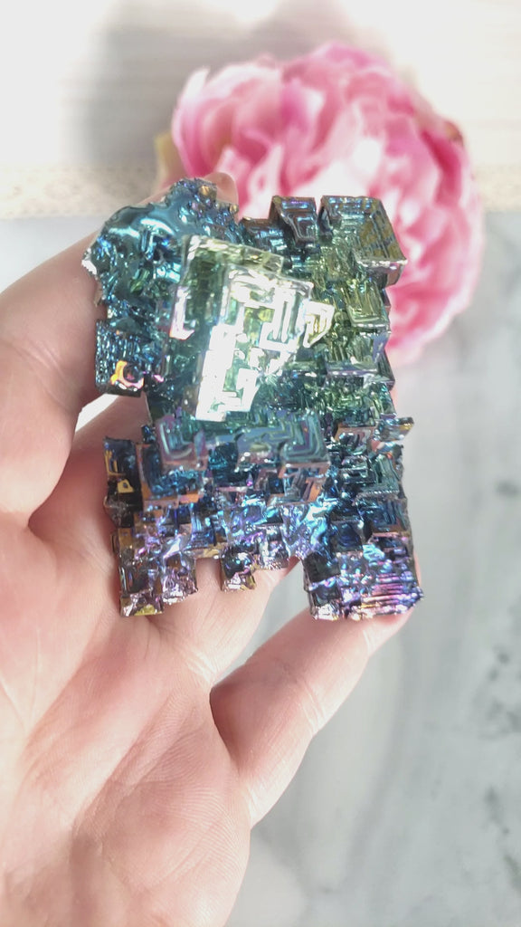 Unique Jumbo Bismuth Crystal Cluster | Arcobaleno - 4