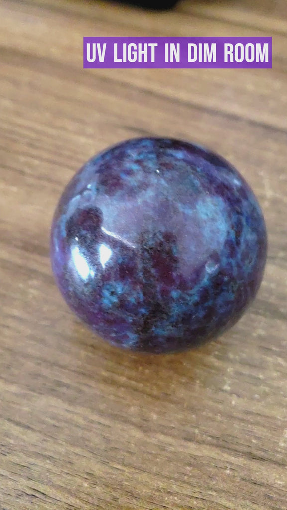 Ruby Kyanite Crystal Sphere Natural Gemstone Orb | 50mm - 58mm - 13