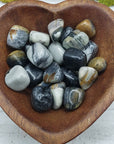 picasso jasper stones in heart bowl