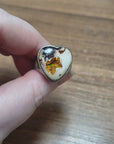 Mexican Opal Sterling Silver Boulder Ring - Myorka - Beautiful Fire Opal