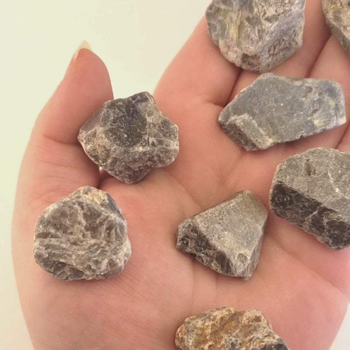 Raw Sapphire Corundum Rough Gemstone Natural Crystal - Video