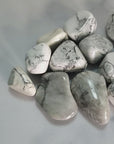 Howlite Natural Tumbled Stone - One Stone - Video