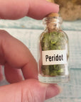 Peridot Natural Crystal Chips Bottle - One Bottle - Video