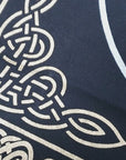Black Triquetra Celtic Knot Altar Cloth - Video