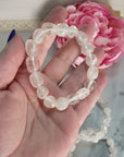 Quartz Crystal Natural Gemstone Nugget Bead Bracelet - Video