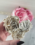 Unique Desert Rose Selenite Crystal Cluster Heat Treated Rough Mineral Formation | Posy- 5