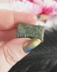 Unique 26 Carat Labradorite Cabochon Natural Gemstone Carving | Pine - 1