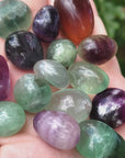 Fluorite Crystal Natural Gemstone Tumbled Stone | High Quality - Video 2