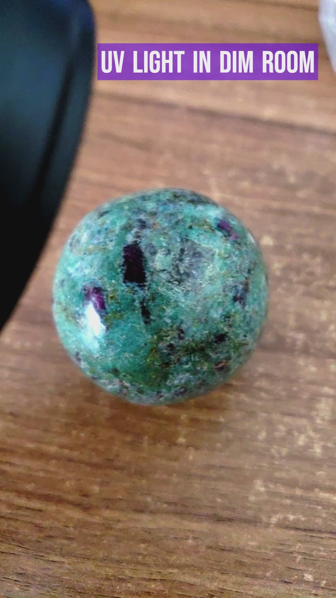 Unique Ruby Fuchsite Crystal Sphere Natural Gemstone Orb | 50mm | Mnemosyne - 3