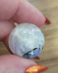 Unique 32 Carat Flashy Rainbow Moonstone Crystal Cabochon Natural High Quality Gemstone | Liturgy - 4