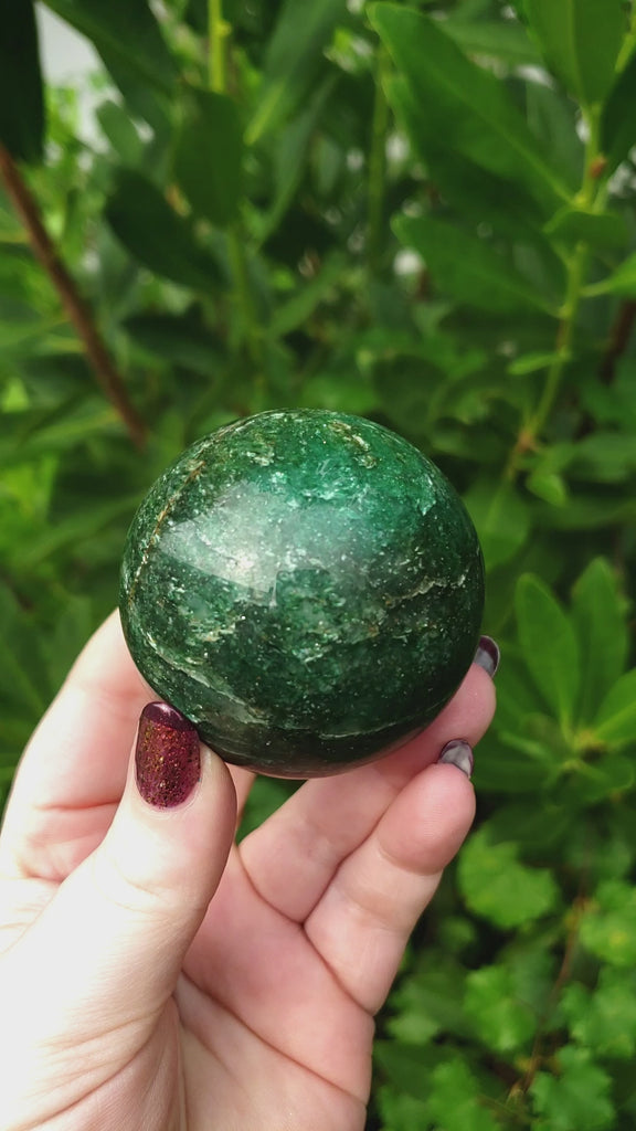 Unique 55mm High Quality Green Aventurine Crystal Sphere Natural Gemstone Orb | Uaine - 4