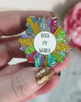 Rock My World Crystal Soft Enamel Pin Accessory - Video
