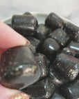 Black Galaxy Jasper Stone Natural Tumbled Crystal - One Stone - Video