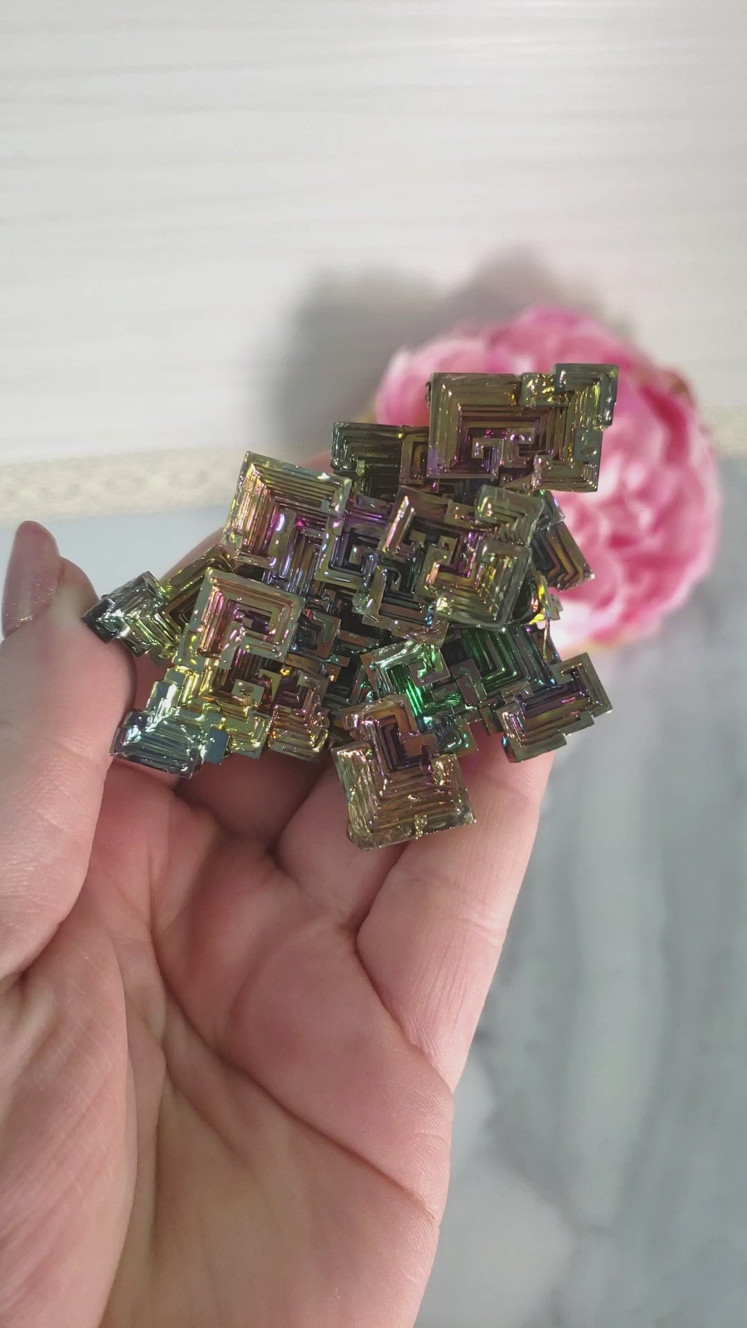 Unique Jumbo Bismuth Crystal Cluster | Regnaboga - 4