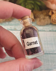 Garnet Natural Crystal Chips Bottle - One Bottle - Video