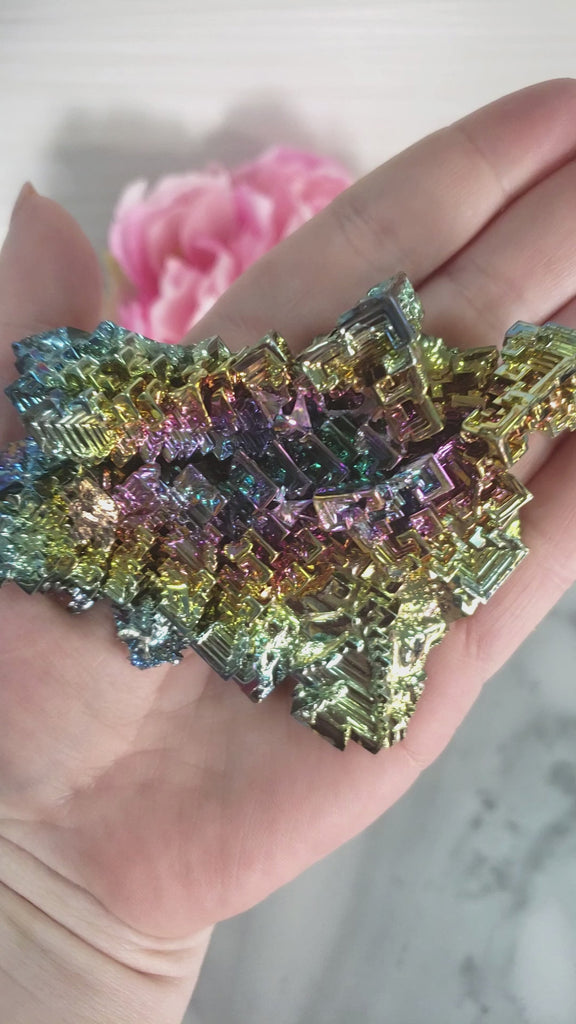 Unique Jumbo Bismuth Crystal Cluster | Anuenue - 2