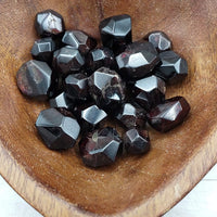 Faceted Polished Garnet Gemstone - Stone of Wishes and Dreams - Multiple  Sizes!