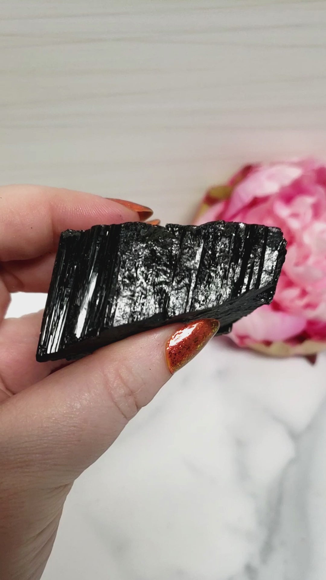 Unique Large Raw Black Tourmaline Crystal Natural Rough Gemstone | Valiant - 3