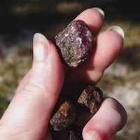Raw Garnet Crystal Natural Rough Gemstone - One Medium Stone