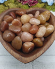 video of red aventurine crystals in heart bowl 
