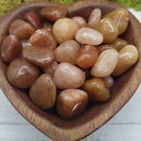 video of red aventurine crystals in heart bowl 