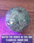 Unique Ruby Kyanite Fuchsite Crystal Sphere Natural Gemstone Orb | Xerxes - 3